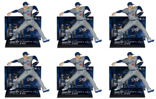 Yoshinobu Yamamoto (LA Dodgers) McFarlane MLB 7" Figure Lot of (6)