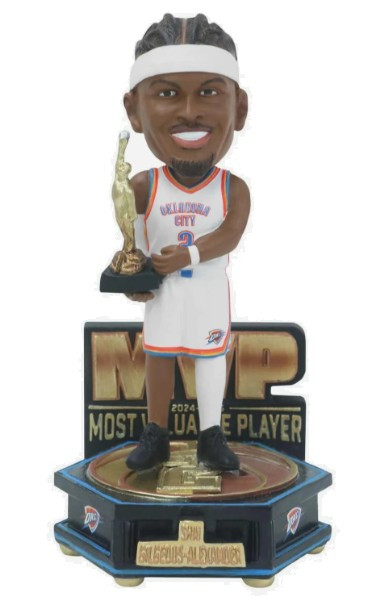Shai Gilgeous-Alexander (OKC Thunder) 2025 MVP Mini Bobblehead (PRE-ORDER Ships April)