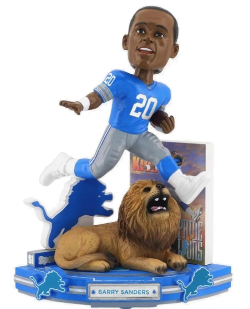 Barry Sanders (Detroit Lions) Pride of the Lions Sports Illustrated Kids Cover Bobblehead (PRE-ORDER Ships October)