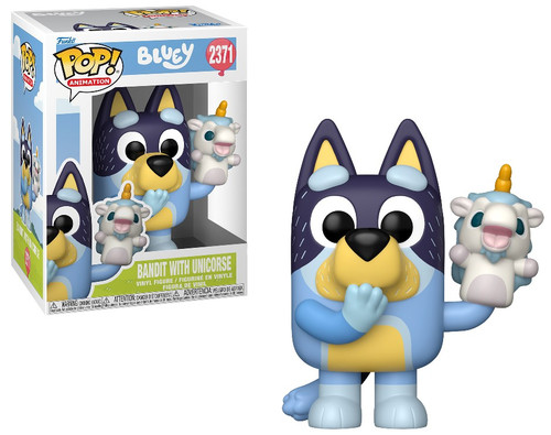 Bandit w/Unicourse (Bluey) Funko Pop! Animation