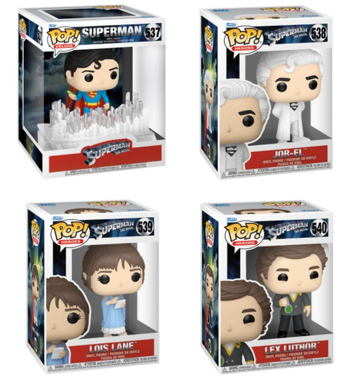 Superman (1978) Funko Pop! Movies Set (4)
