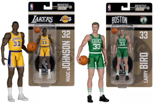 Larry Bird (Celtics) / Magic Johnson (Lakers) McFarlane NBA 6" Articulated Figure Combo (2)