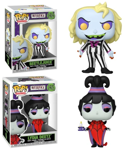 Animated Beetlejuice Funko Pop! Complete Set (2)