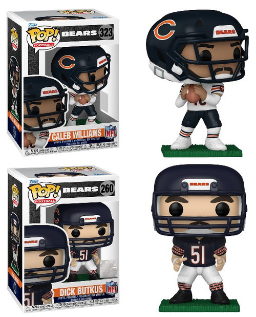 Caleb Williams / Dick Butkus (Chicago Bears) NFL Funko Pop! Combo