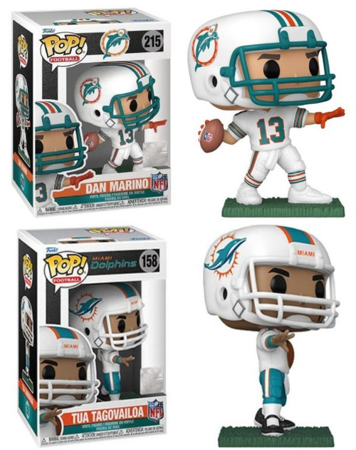 Dan Marino / Tua Tagovailoa (Miami Dolphins) NFL Funko Pop! Combo (2)