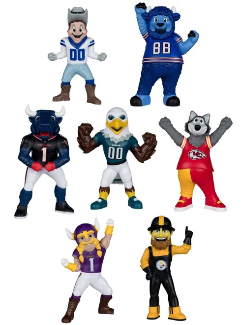 McFarlane NFL Posed Mascot Complete Set (7)