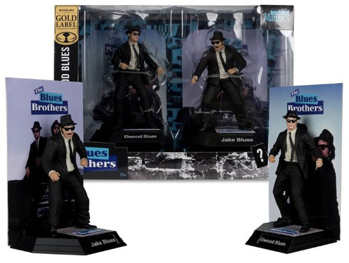 Jake & Elwood (Blues Brothers) McFarlane Movie Maniacs 6" Posed Figures 2-Pack (PRE-ORDER Ships August)