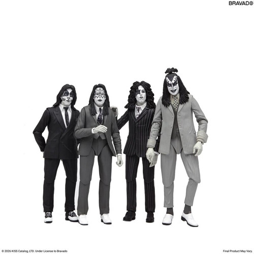 KISS Dressed to Kill Album Cover NECA 7 INCH SCALE ACTION FIGURE 4 PACK (PRE-ORDER Ships November)