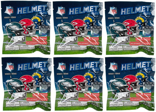McFarlane Backpack NFL Helmet Clips Blind Pack Lot of (6) (PRE-ORDER Ships August)