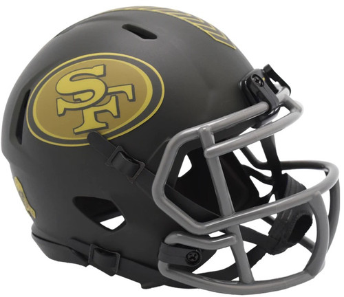 San Francisco 49ers 2025 Salute to Service Mini NFL Football Helmet