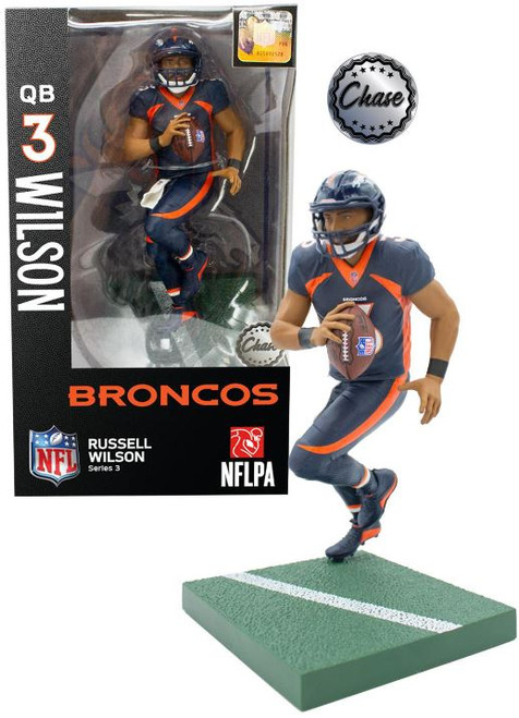 Russell Wilson (Denver Broncos) CHASE Imports Dragon NFL 6" Figure Series 3 OPENER