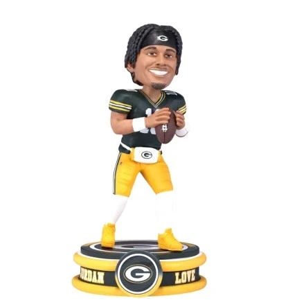 Jordan Love (Green Bay Packers) NFL Neon Bobblehead (PRE-ORDER Ships September)
