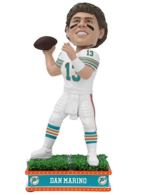 Dan Marino (Miami Dolphins) Grass Field NFL Bobblehead