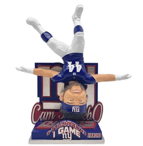 Cam Skattebo (New York Giants) 3 TD'S Gamebreaker NFL Bobblehead (PRE-ORDER Ships September)