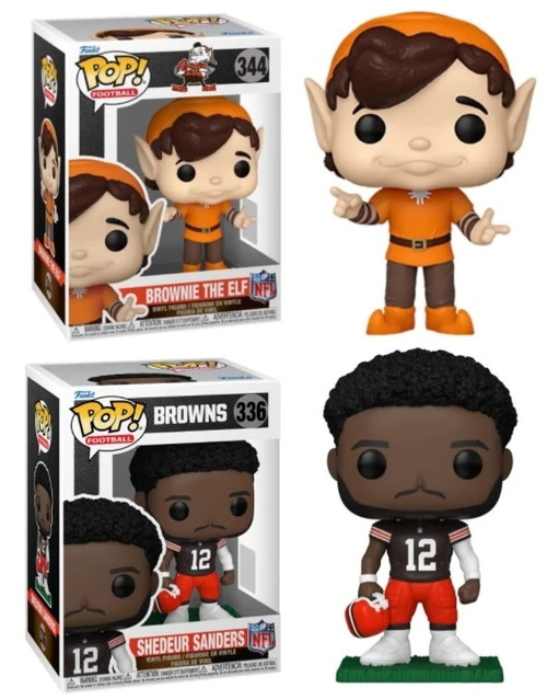 Brownie the Elf & Shedeur Sanders (Cleveland Browns) NFL Funko Pop! Combo