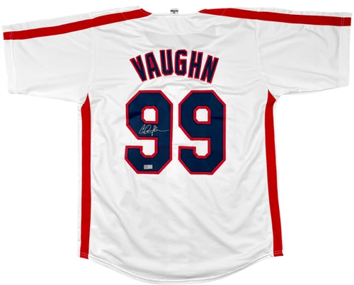 Charlie Sheen Autographed Major League Ricky Vaughn Cleveland Jersey