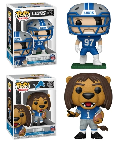 Aidan Hutchinson & Roary (Detroit Lions) NFL Funko Pop! Combo