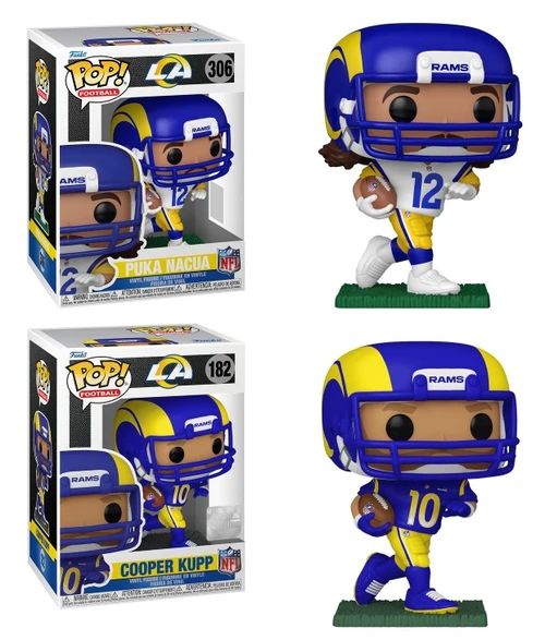 Puka Nacua / Cooper Kupp (LA Rams) NFL Funko Pop! Combo