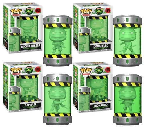 Teenage Mutant Ninja Turtles Ooze Canister Funko Pop! Set (4) (PRE-ORDER Ships January)