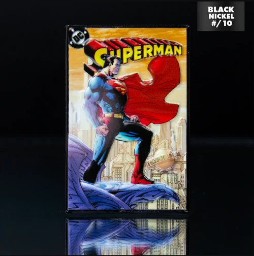 Superman #204 Cover Series McFarlane 3D Metal Pin BLACK NICKEL CHASE #/10