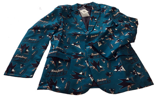 San Jose Sharks NHL Ugly Business Sport Coat Repeat Logo by Forever  Collectibles - CLARKtoys