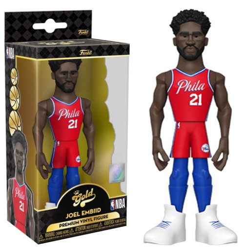 Men Joel Embiid #21 Men Golden Edition 3X Champs Authentic Golden