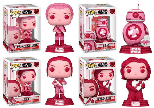 Funko Pop! Star Wars: Valentine's Day Series 2 Collection (Set of 4) : Toys  & Games 