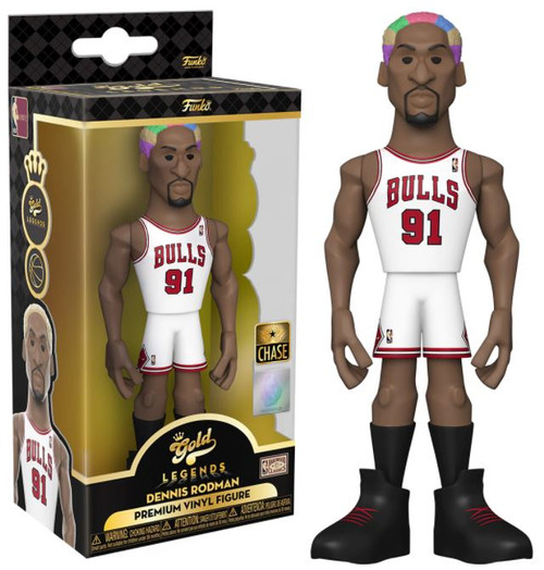 Dennis Rodman (Chicago Bulls) Funko Gold NBA Legends 5
