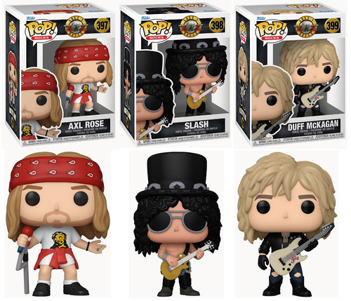セール！funko pop ロックス Guns N' Roses 3体セット Guns N Roses Funko Pop! Complete Set (3) - CLARKtoys