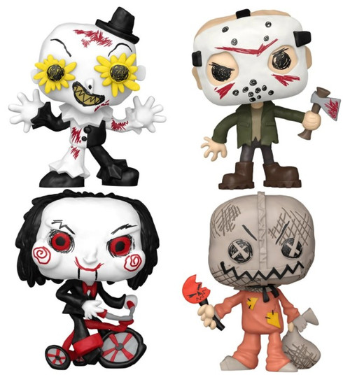 Doodles (Horror) Funko Pop! Complete Set (4) (PRE-ORDER Ships