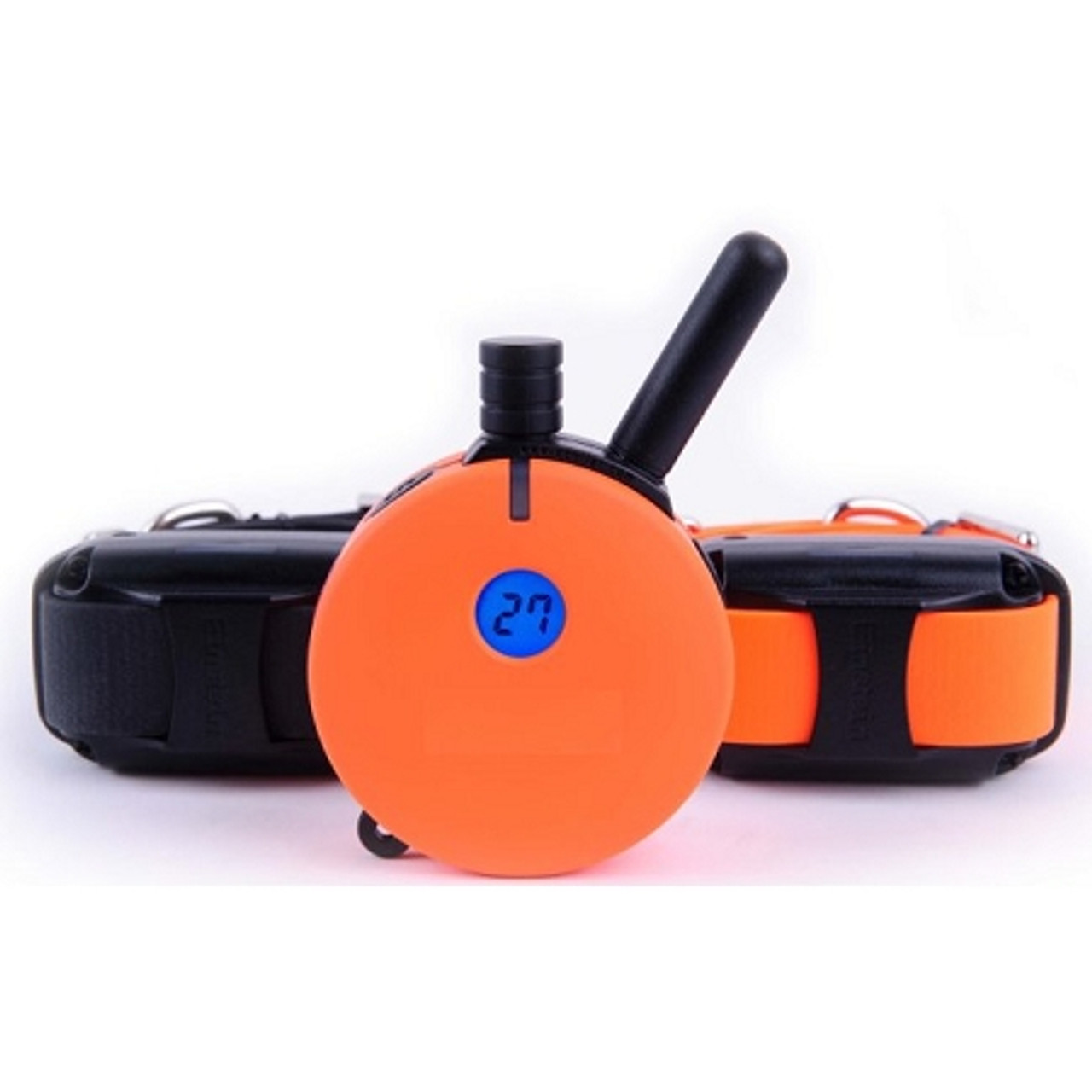 Educator Upland UL-1200 Hunting Dog Training Collar LED Light 1-2 Dog Behavior Trainer w/Handheld Remote- 60-Level Vibrations, 1-Mile Range - Includes
