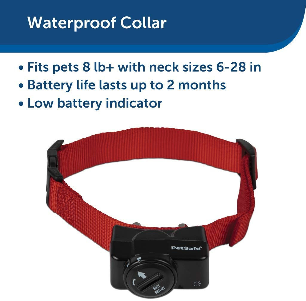 invisible fence collar blinking red