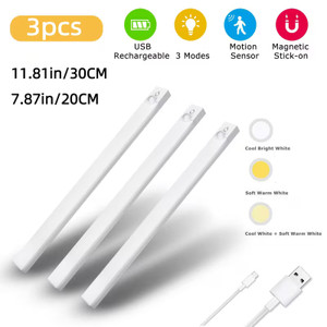 3-Pack USB Rechargeable Under Cabinet Lights