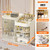 Makeup Storage Box Product for Cosmetic Storage Cabinet with 3 Drawers And Mirrors