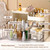 Makeup Storage Box Product for Cosmetic Storage Cabinet with 3 Drawers And Mirrors