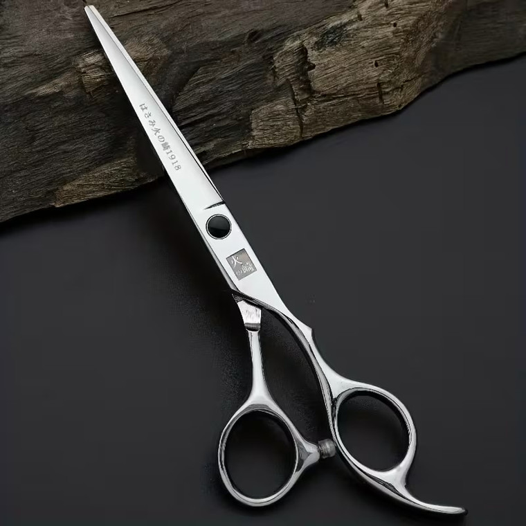 Hosaki Genuine Hair Cutting Scissors, 6-inch Straight Thinning Hand-Sharpened
