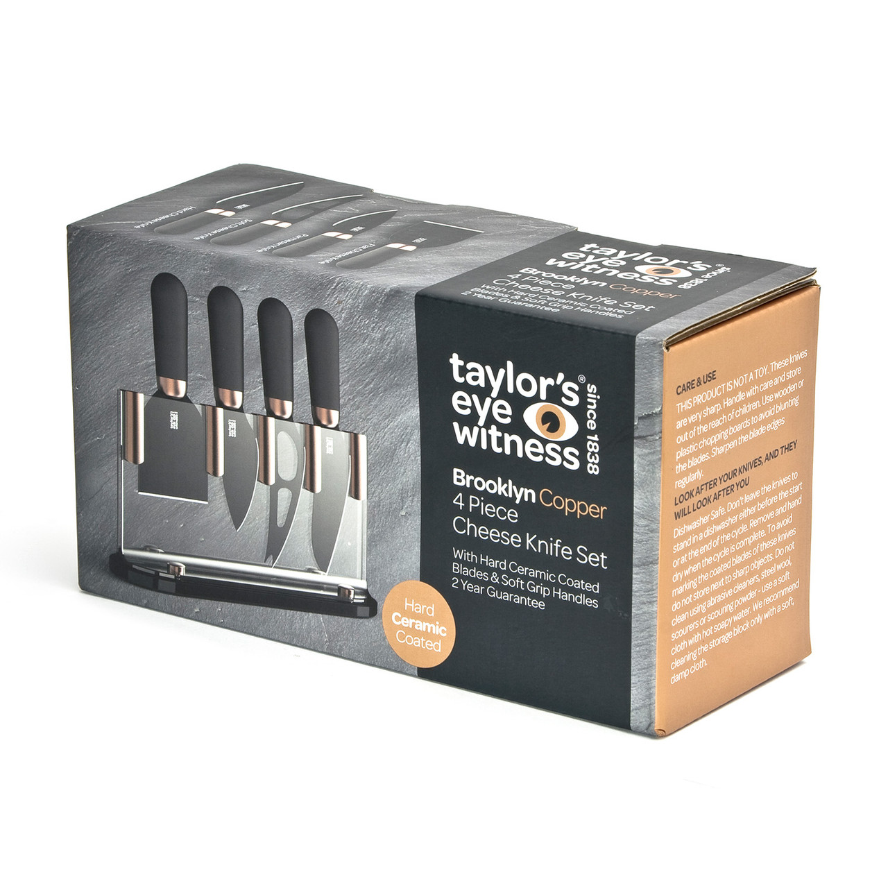 Taylor's Eye Witness Brooklyn Rose Gold Cheese Knife Set (4-Piece)  TEW-LMS24CS8 - The Home Depot