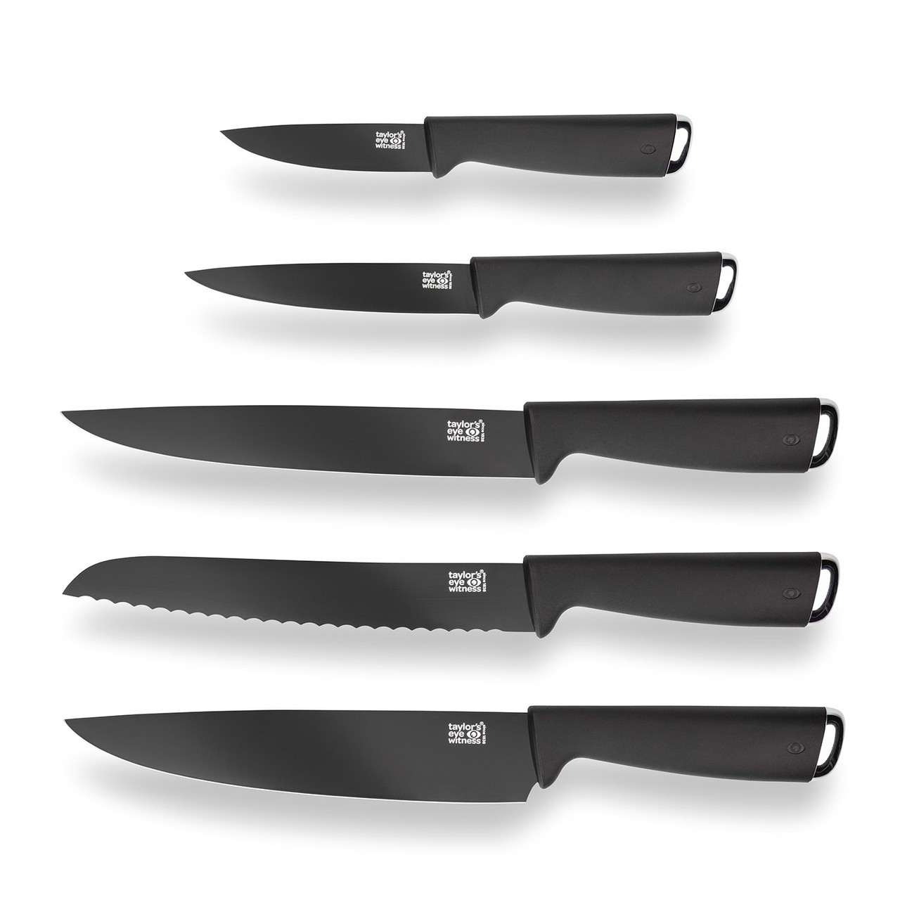 Buy Taylor's Eye Witness  5-Piece Kitchen Knife Block Set - Rainbow –  Potters Cookshop