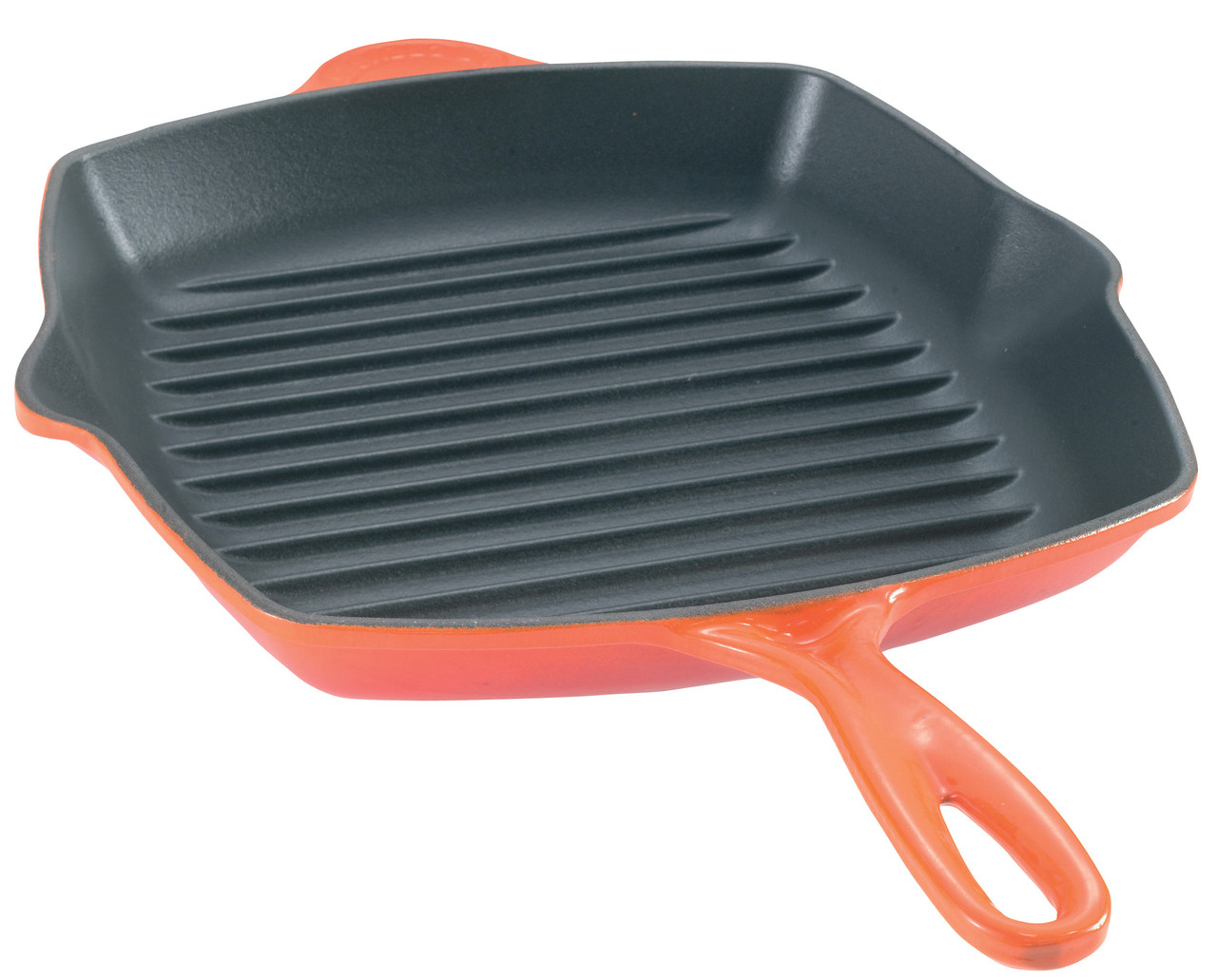 Le Creuset grill pan/skillet 26cm square, orange