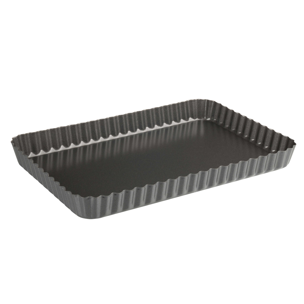 Luxe Kitchen 31cm/12” Loose Base Fluted Quiche Tin (Rectangular