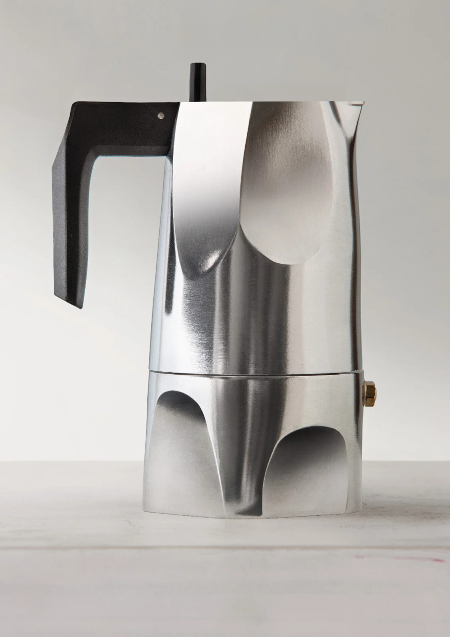 Alessi Ossidiana Espresso Coffee Maker 6 Cup - Bakewell Cookshop