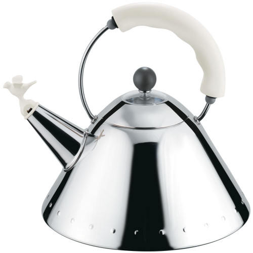 Alessi Michael Graves Whistling Kettle White