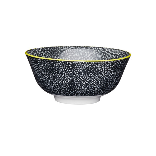 KitchenCraft Black and White Ceramic Bowl