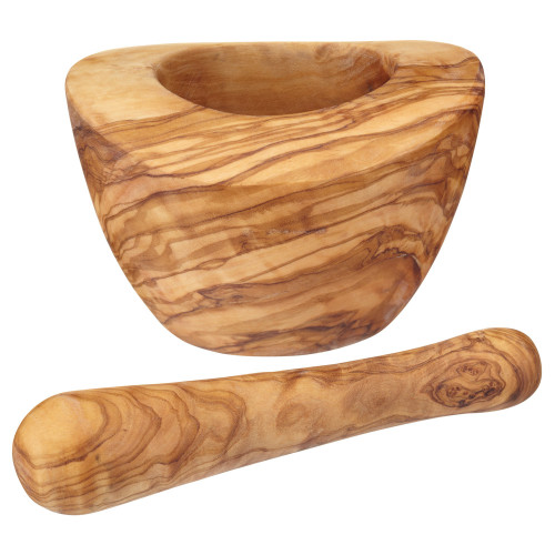 Olive Wood Pestle and  Mortar