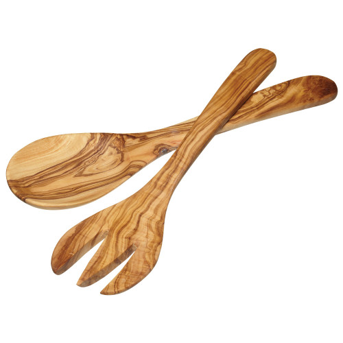 Olive Wood Salad Servers