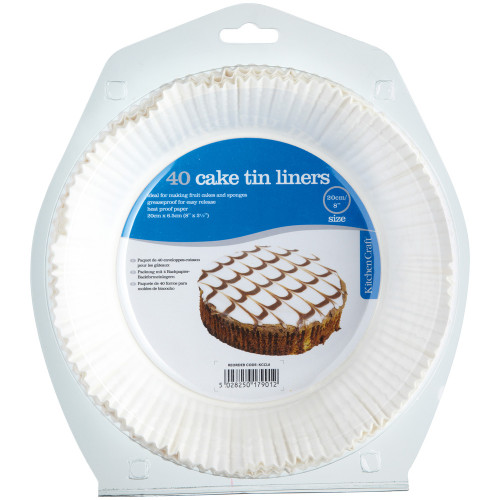 Kitchencraft 20cm Cake Tin Liners x40