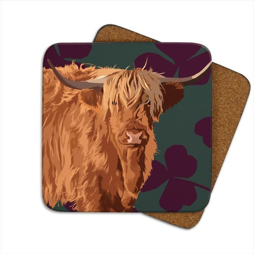 Leslie Gerry Coaster - Highland Cow