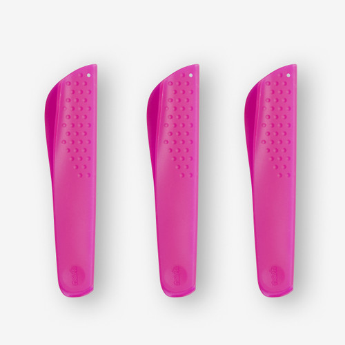 Nosh Universal Knife Guards - Small Translucent Pink - 3 Piece Set