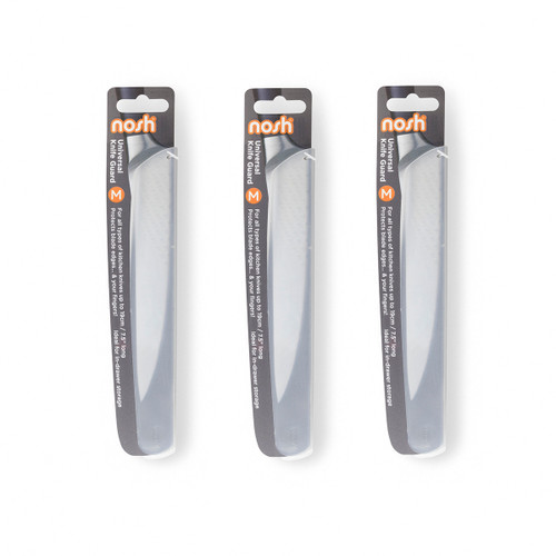 Nosh Universal Knife Guard Blade Protector - Medium - Set of 3 - Translucent Nosh Universal Knife Guard Blade Protector - Medium - Set of 3 - Translucent