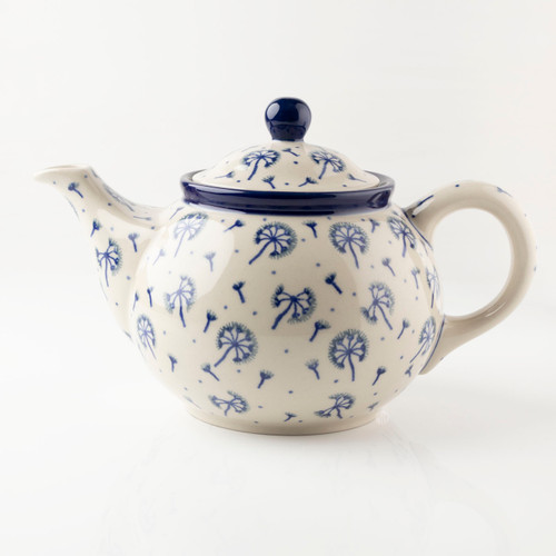 Polish Pottery 800ml Medium 3 Cup Teapot - Dandelion
